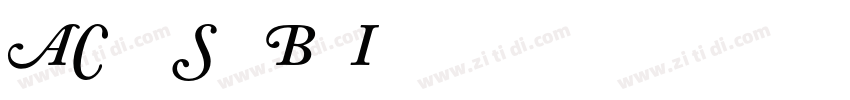 ACaslon SwashBoldIt字体转换